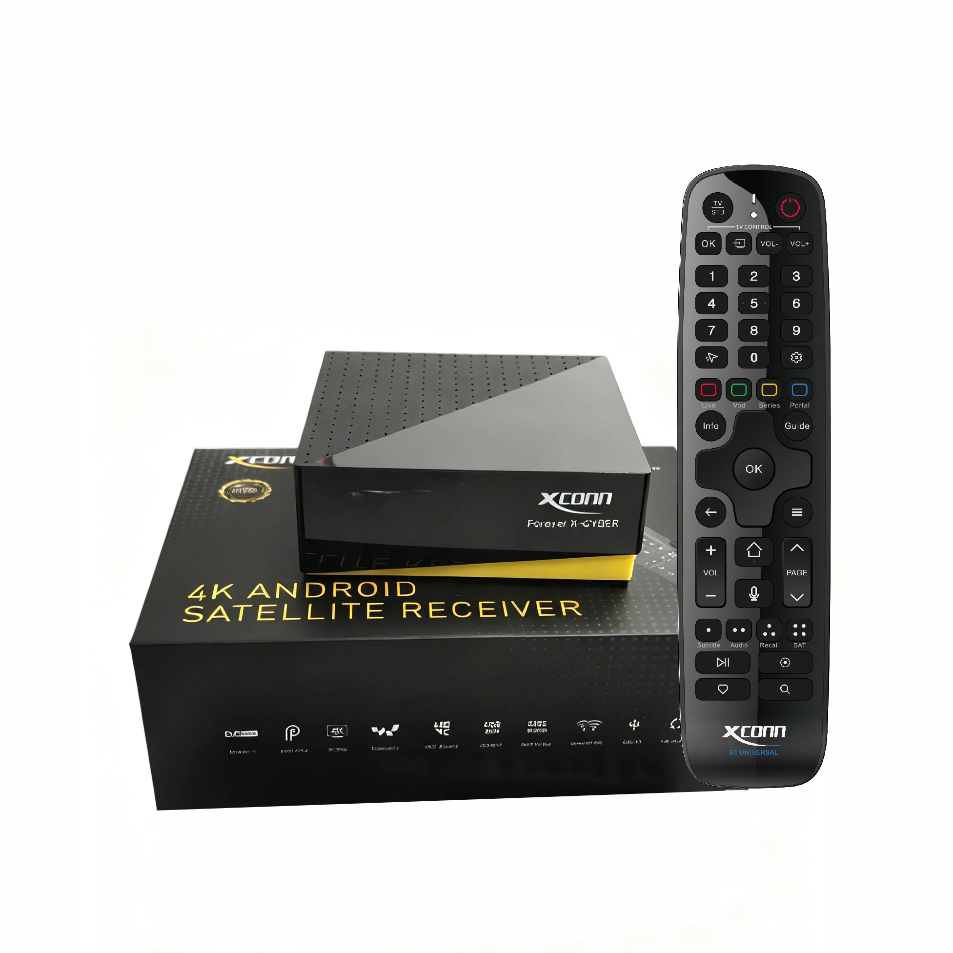 Фото 4K*Спутниковый ресивер Forever* XCONN Поддержка навсегда Функция X-CYBER 4 ГБ 32 ГБ IPTV Android Box с TVONAIR3 №3