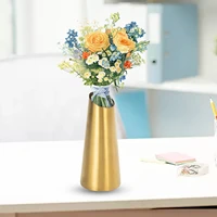 flower vase stainless steel golden metal vase for centerpieces elegant vases decor for flowers gift for friends and families