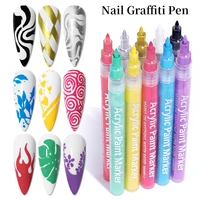 nail graffiti pen manicure abstract painting drawing line pen nail gel pencil dotting beauty diy nails art waterproof colorful
