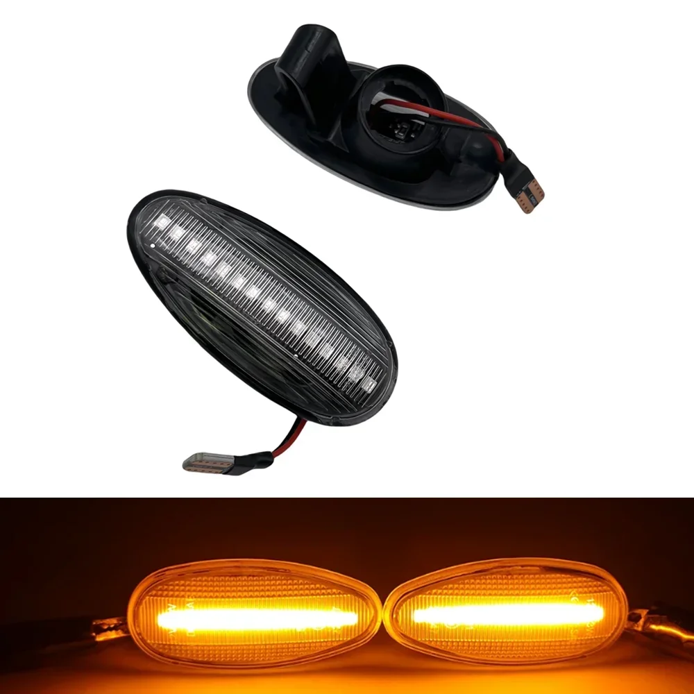 2 шт. динамические светодиодные габаритные огни для Mitsubishi Pajero Sport K9 Galant Outlander Lancer