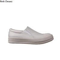 rmk owews mens and womens shoes high quality genuine leather cowhide low top mens white leather lok fu casual soft sole