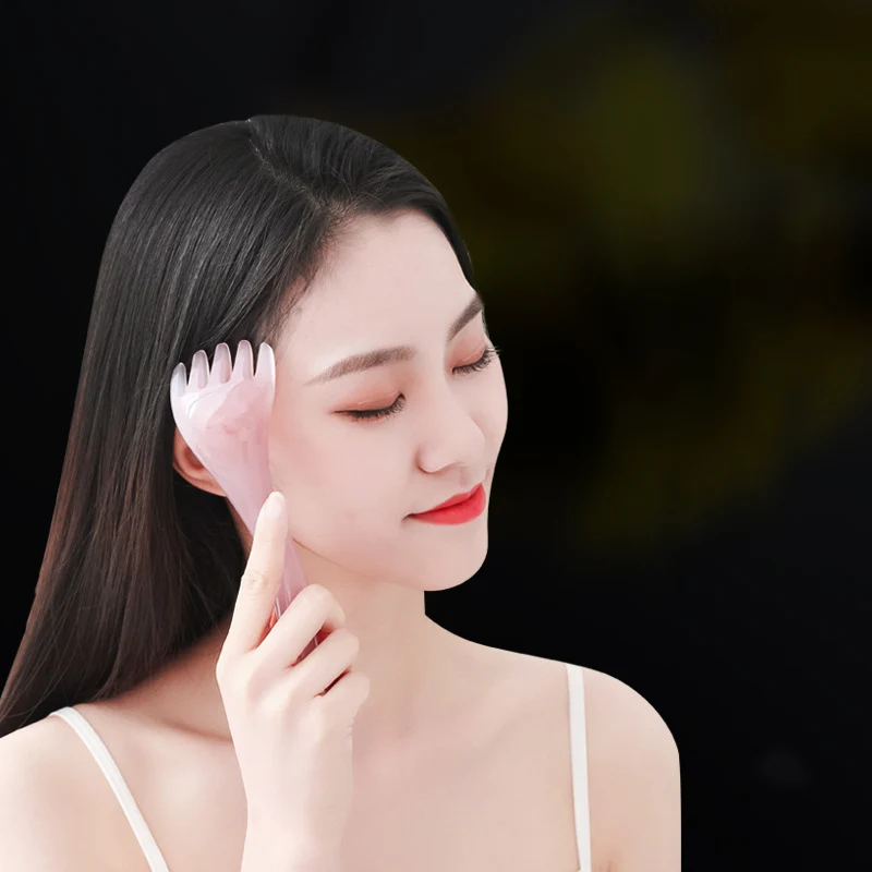 

Массажер для головы с пятью когтями, терапевтическая расческа, искусственная расческа, полимерная точечная акупунктура, для снятия царапин и кожи головы, артефакт