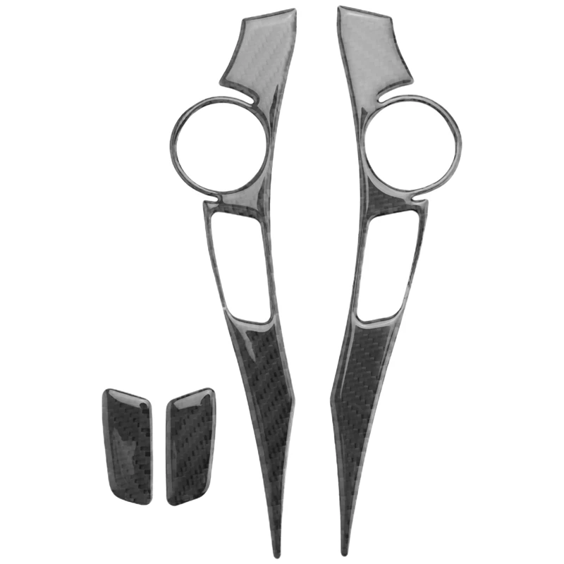 

For Toyota Prius 2012-2015 Carbon Fiber Steering Wheel Accent Button Frame Cover Trim Sticker Car Accessories