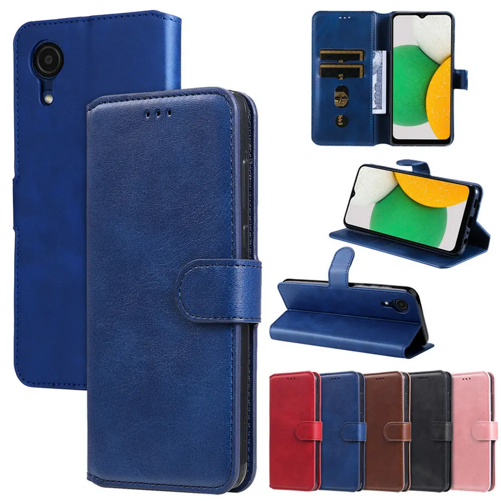 

Shockproof Case for Samsung Galaxy A03 Core Flip Leather Classic Wallet Holder Card Case for Galaxy A03 Shell A 03 Core Cover