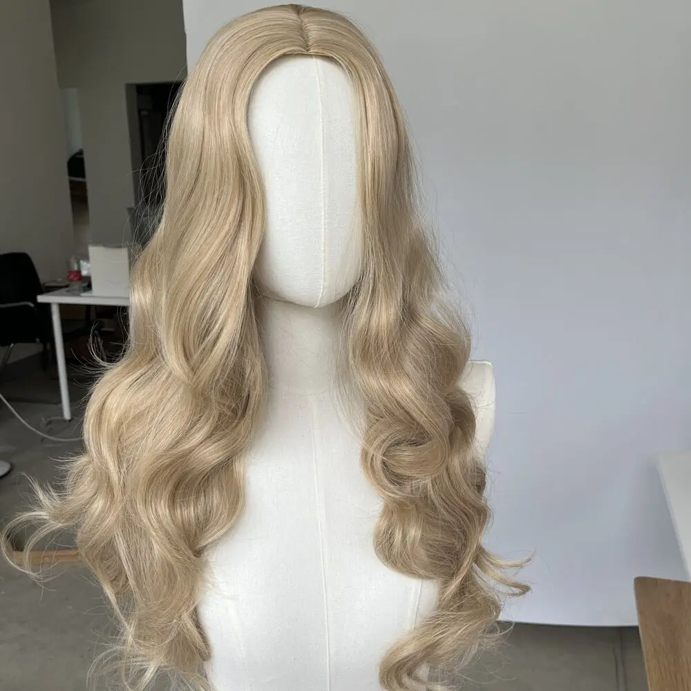 Женские синтетические волосы пепельно-русый косплей парик для вечеринки длинные