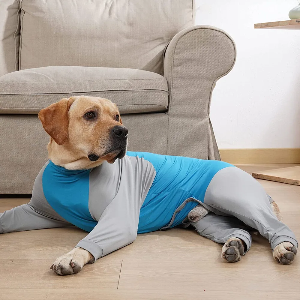 

Dog Recovery Suit Dog Jumpsuit Pajamas High Elastic Strips Vest Wrap Belly Surgical Gown Tracksuit for Girl Clothing Dog Costume