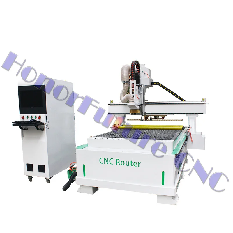 Woodworking Machinery Automatic Tool Blade Change Syntec Atc Drilling Router Center CNC Cutting Machine 2030