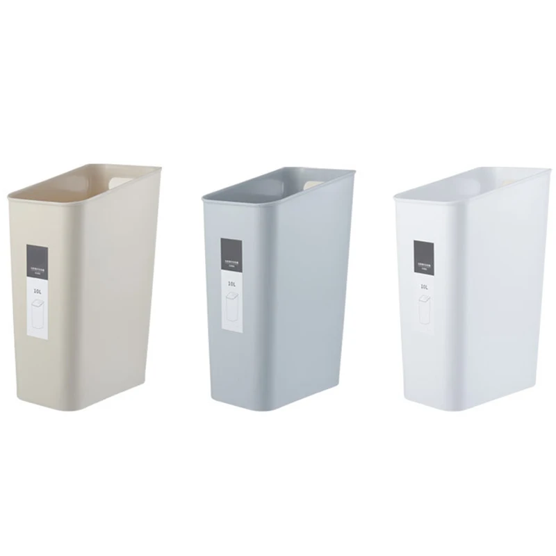 

North European Trash Can Kitchen Bathroom Dustbin Waste Bin Rectangle Garbage Bucket Without Lid