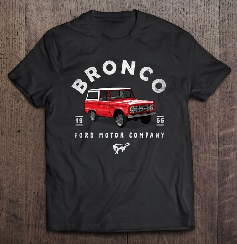 

Ford Bronco 66 Illustrated T-Shirt Graphic T Shirts Korean Style Clothes Men Unisex Tee Shirt Men Over Size Man Shirts For Men