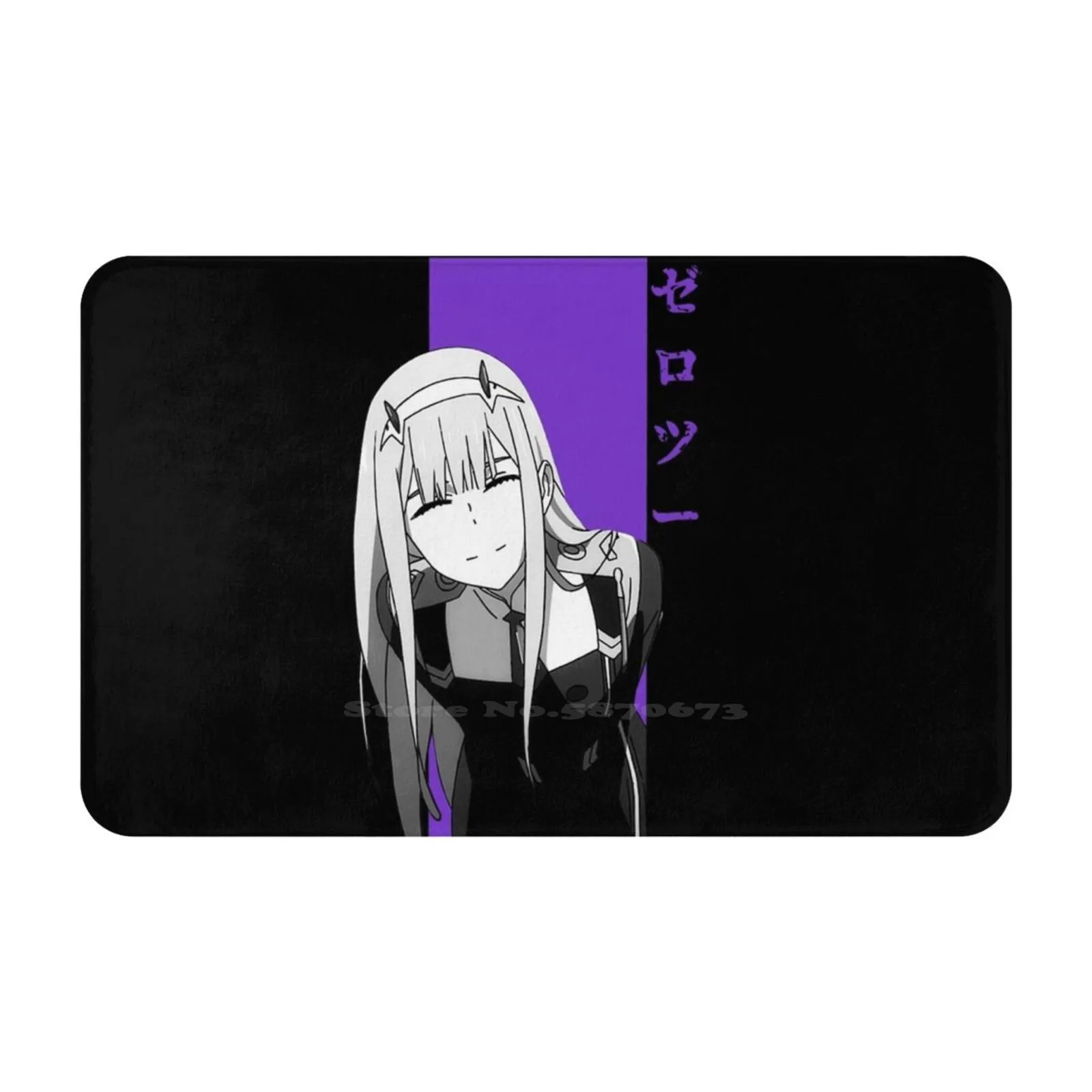 Мягкая подкладка для ног Zero Two, товары для комнат, ковер Zero Two 02 Waifu Bestgirl, Аниме Манга, дорогой французский Ichigo Hiro Strelizia