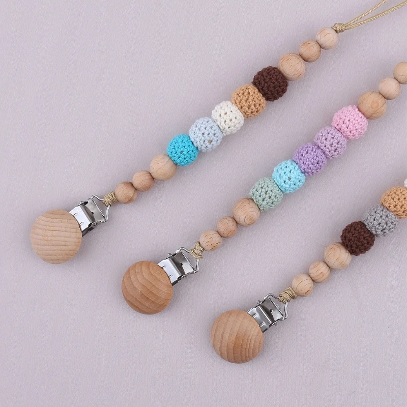 

Детские Жевательные игрушки, игрушка-прорезыватель для вязания крючком, цепочка для соски, подарок для новорожденного ребенка