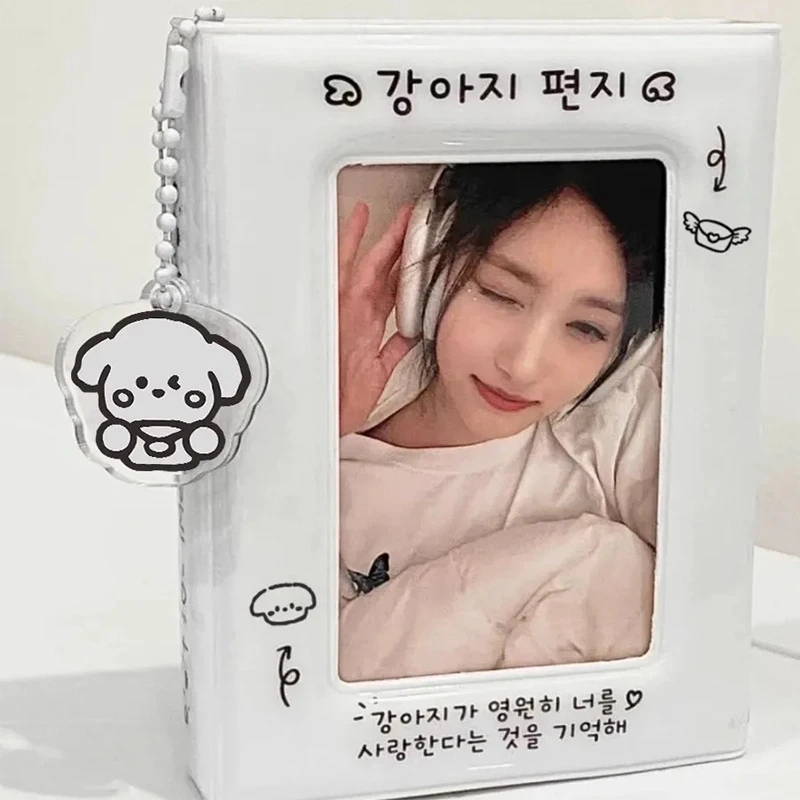 

32 кармана фотоальбом ПВХ полый держатель для фотографий черно-белые слова именная карточка книга для 3-дюймовых фотографий