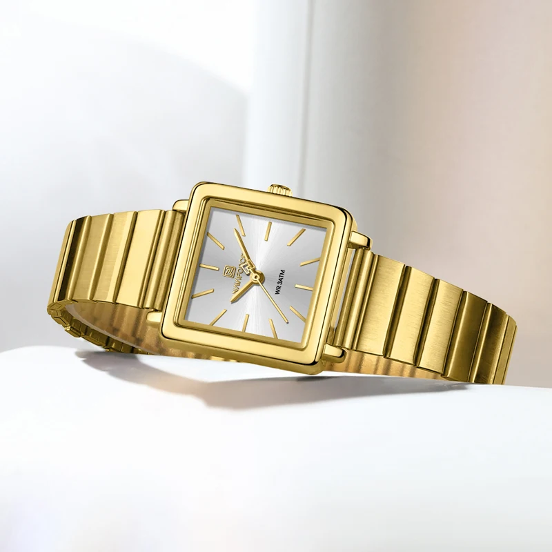 NAVIFORCE новый стиль элегантные женские кварцевые часы 3ATM водонепроницаемые