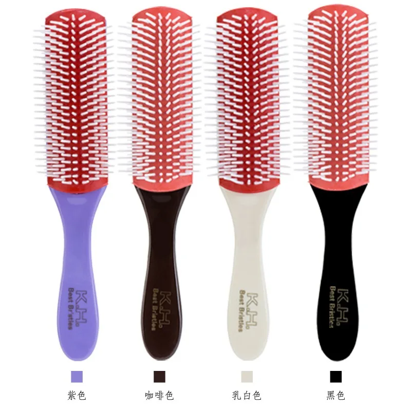 

Salon Stylist Nine Row Comb Massage Comb Air Cushion Straight Hair Comb Detachable Rib Comb Hair Gallery Hairdressing Tool