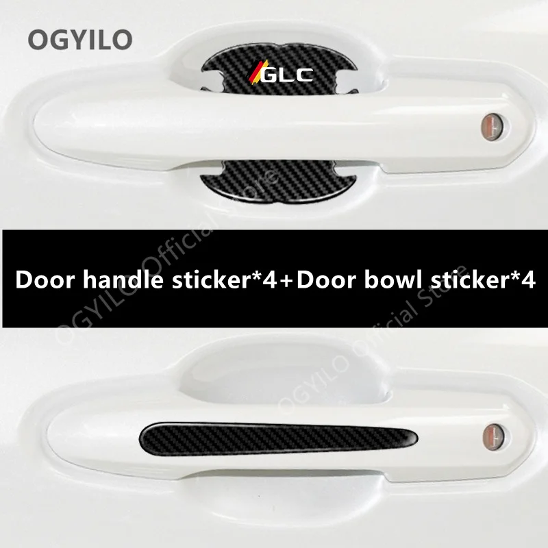 Для Mercedes Benz GLC автомобильная дверная чаша из углеродного волокна внешняя