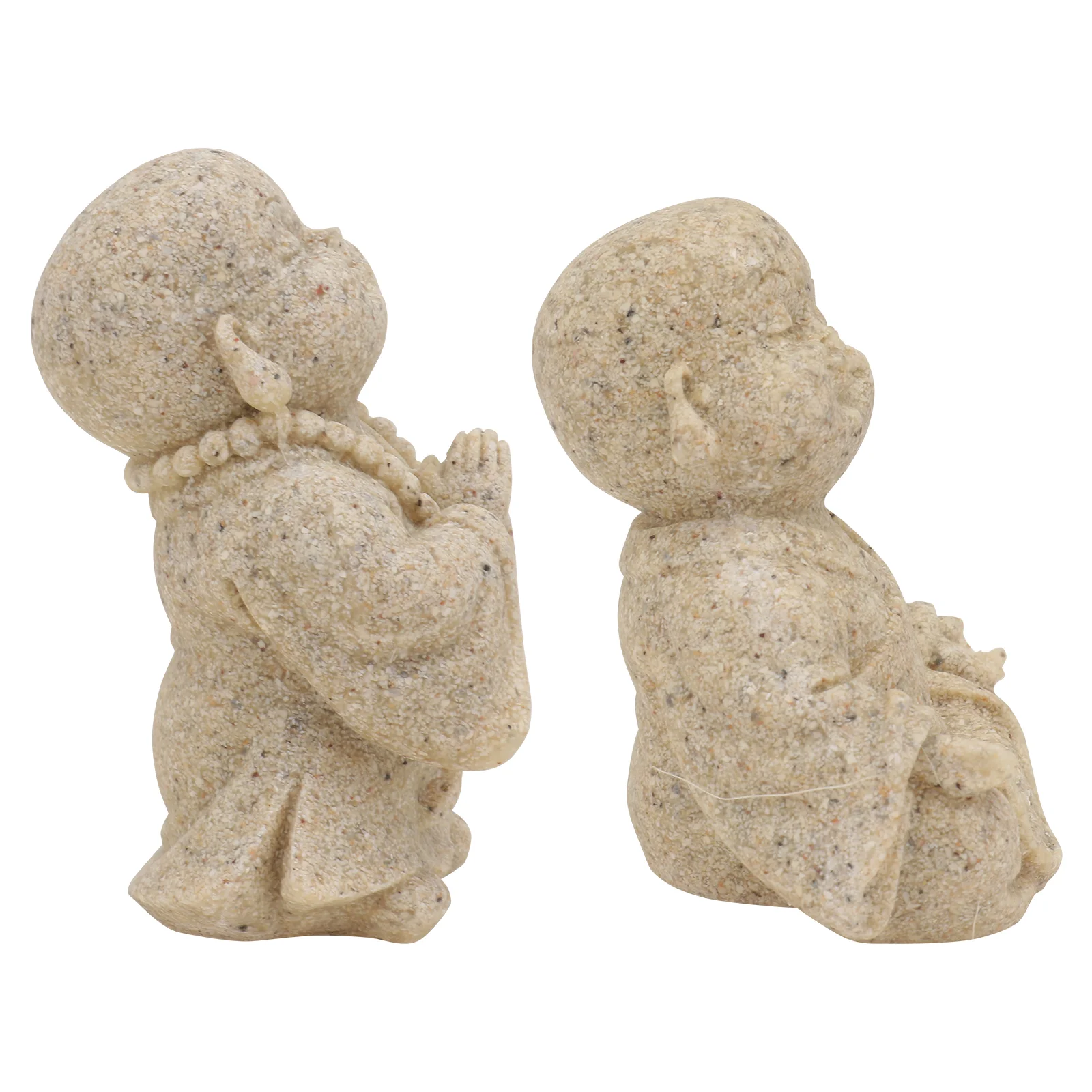 

Tank Decor Ornament Maitreya Betta Aquarium Accessories Decorations Little Sandstone Statue Monk Figurine Toys Adornment Statues
