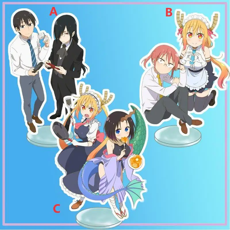 Anime Stand Miss Kobayashi's Dragon Maid Fafnir Tooru Acrylic Figure Display desktop decoration 15cm