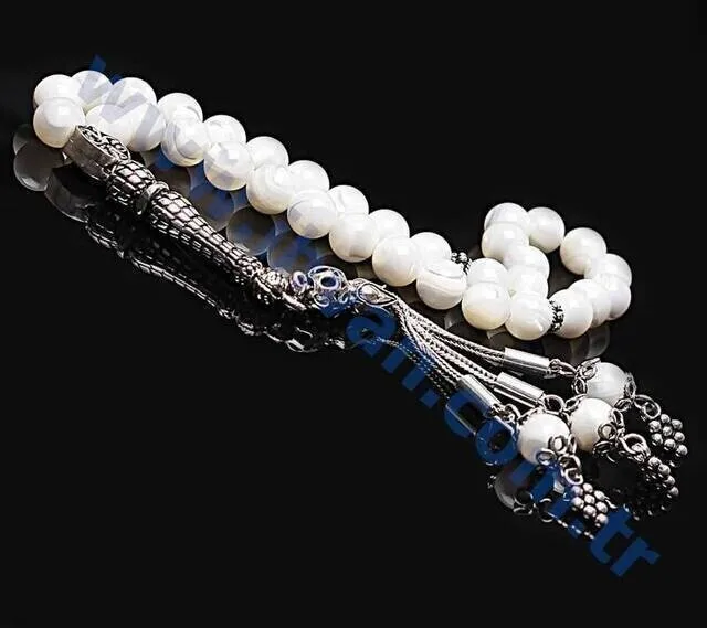 IQRAH Pearl Stone Rosary (925 STERLING SILVER)