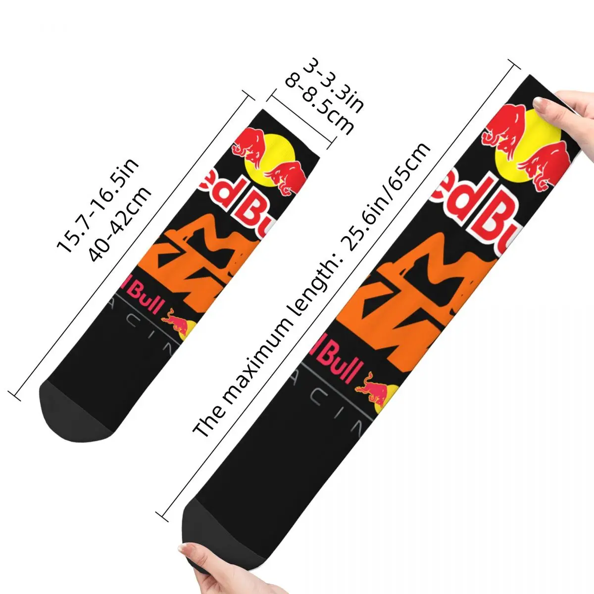 Motorcyle Rider Red Double-Bull Socks Motorcross Racing Accessories Extreme Sports Fan Socks for Moto Motorbike Rider