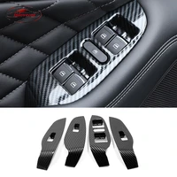 abs carbon fiber car door window glass lift control switch panel cover for great wall cannon gwm poer ute 2021 2022 accessories