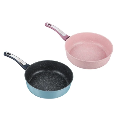 SATOSHI Аржанта Сковорода литая глубокая d24см антипригарное покрытие Мрамор