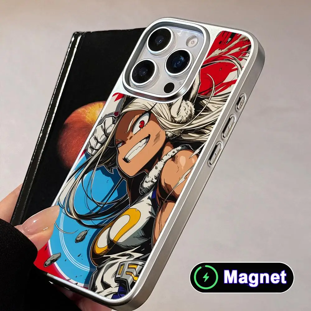 Чехол MHA Mirko для iPhone 17 16 15 14 13 12 11 Air Pro Max Plus, электролитическое серебряное покрытие, магнитный, с серебристым гальваническим покрытием (art.: 3920daa0137fd) - 3920daa0137fd