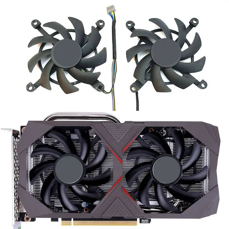 

NEW 85MM RTX 2060Super 2060 GPU Fan For Colorful GeForce GTX 1660 TI 1660 Super Graphics card cooling fan
