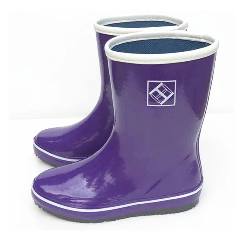 Lightweight Rain Boots Women Rubber Rain Women's Mid-Calf Fashion Soft Cotton Lining