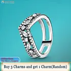 Кольцо женское из серебра 925 пробы, со сверкающей маркизой