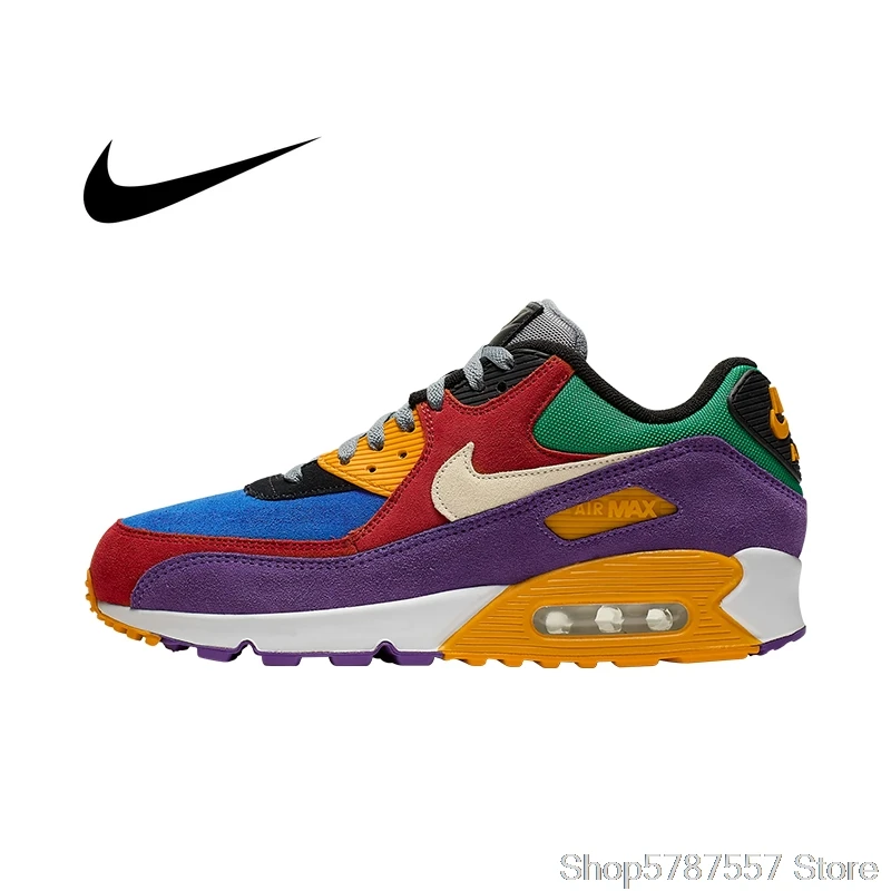 

Мужские кроссовки для бега Air Max 90, удобная Уличная обувь, оригинал
