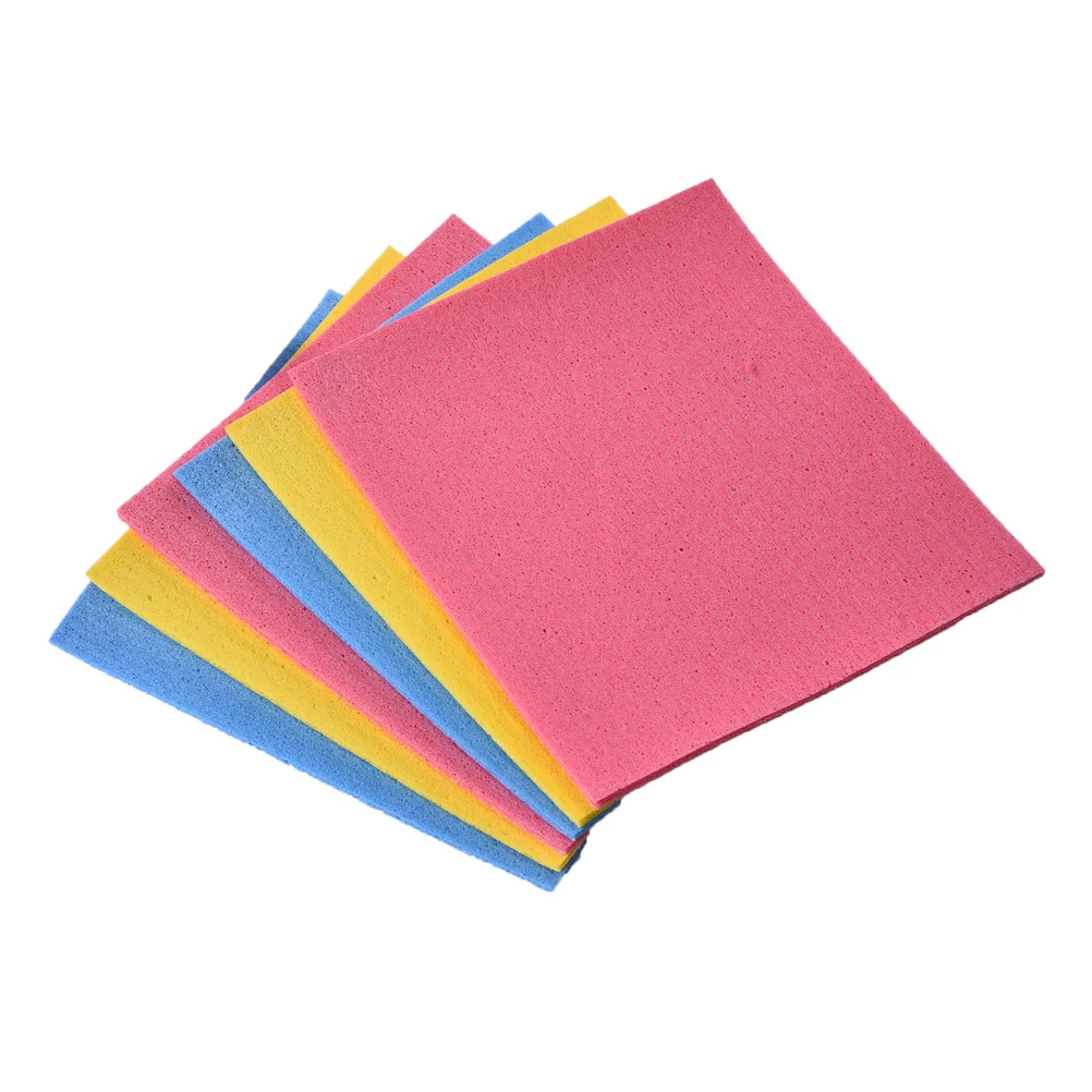 

4 Cellulose Sponge Wipes Utensil Cleaning Pad Washing Microfiber Towel Microfiber Cleaning Cloth Kitchen Sponge Wipe