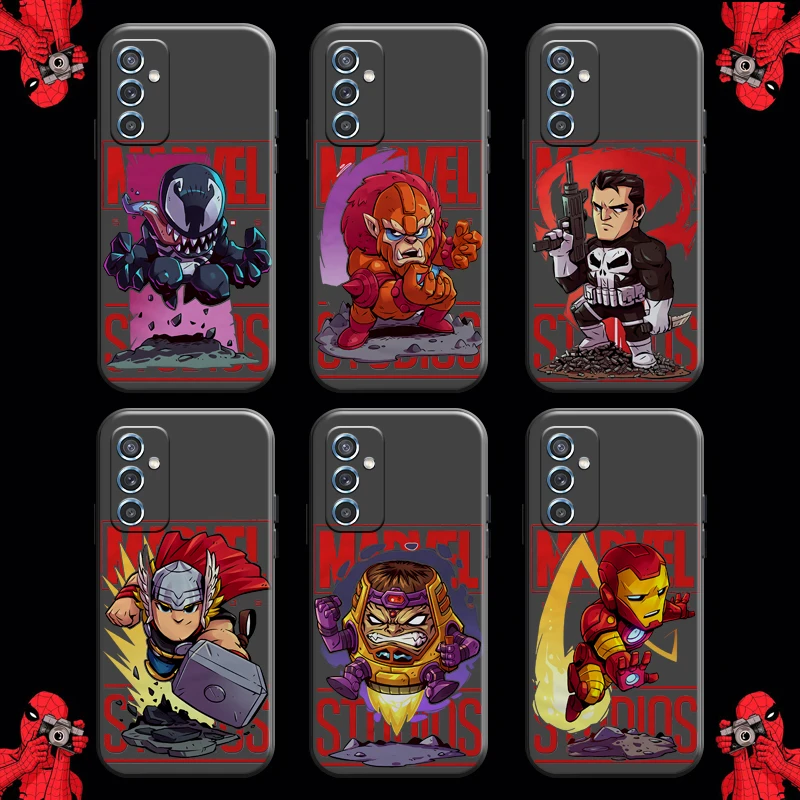 

Avengers Venom Spider Man For Xiaomi Redmi 10 Note 9 10 Pro 5G 9T 10S Phone Case Soft Liquid Silicon Carcasa Black Back