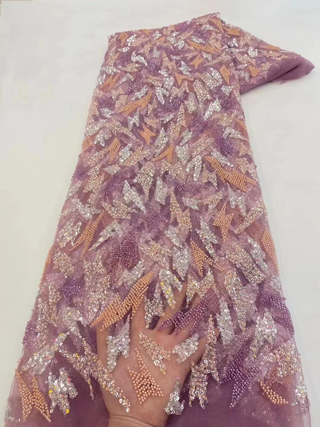 

Африканский бисер, тюль, кружевная ткань 2023, Высококачественный кружевной материал, Французская ткань для свадебного шитья