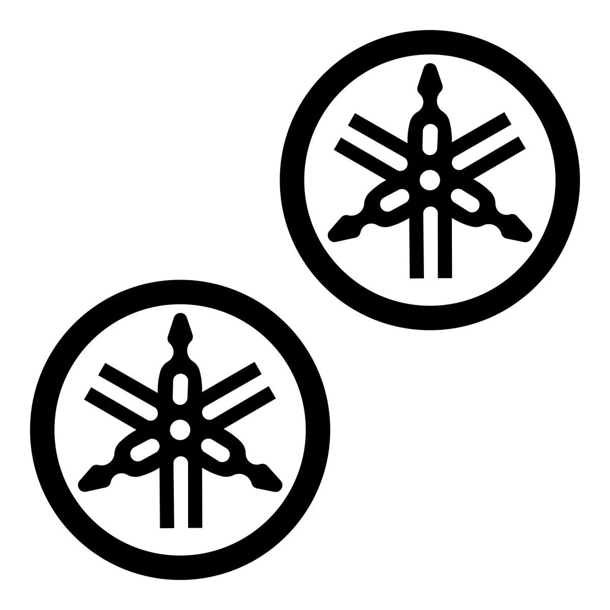 Виниловый отражающий стикер Yamaha для мотоциклов с эмблемой Mt 07 125 Yzf R1 Nmax Tracer Fz6 Raptor R15 Wr450f Logo on баке.