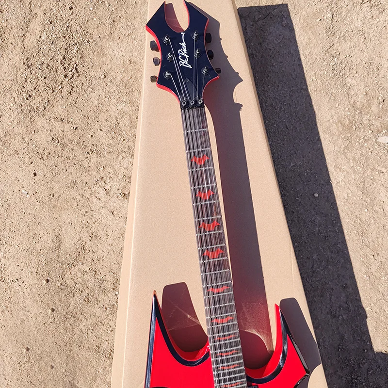 Аналогичная B.O.C. Богатая красная Кленовая верхняя форма электрической гитары.