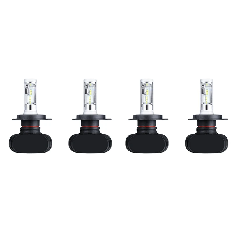 

4Pcs H4- Ledheadlight Car H4 9003 Hb2 180W 6500K Replace Hi/Lo Beam Bulb Lamp Headlight Bulbs Kit
