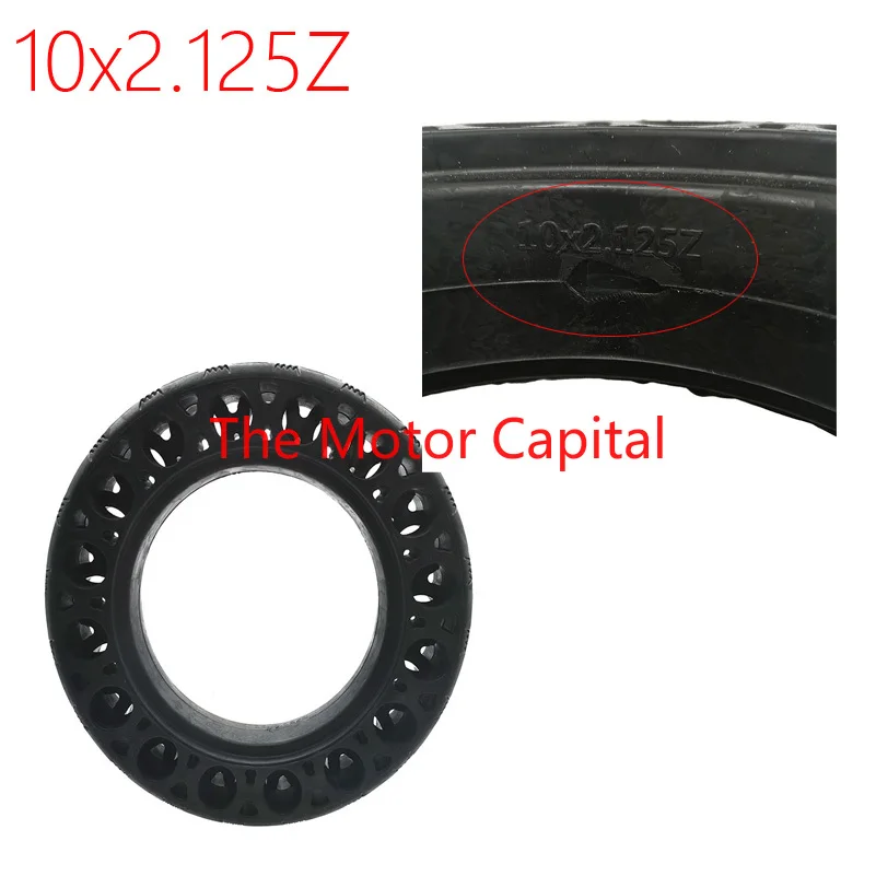 

10 Inch 10x2.125 Solid Tyre Honeycomb Rubber Explosion-Proof Anti-Skid Solid Tire For No. 9 Electric Scooter G30MAX Tyre Parts