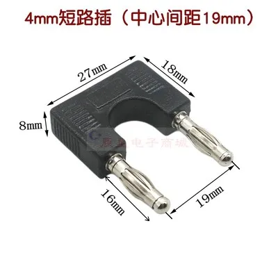 

Штепсельная вилка типа банан, 2 / 4 мм, для автомобильных приборов, защита от короткого замыкания, расстояние между проводками 14 / 19