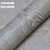 1m x 61cm washable gray oak wood sticker wallpaper with texture mouldable for furniture bedroom living room kitchen bathroom sticker