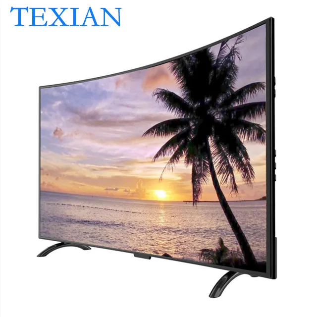 Модный дизайн Led TV 60 дюймов Многоязычный ЖК Smart изогнутый экран Wifi | Электроника