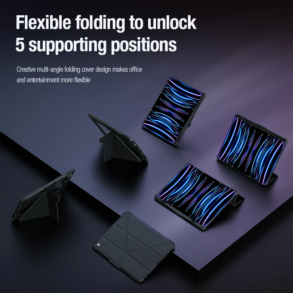 Чехол Nillkin для iPad Pro 13-дюймовый чехол 11 2024 Air 13 Многоугольная складная защита
