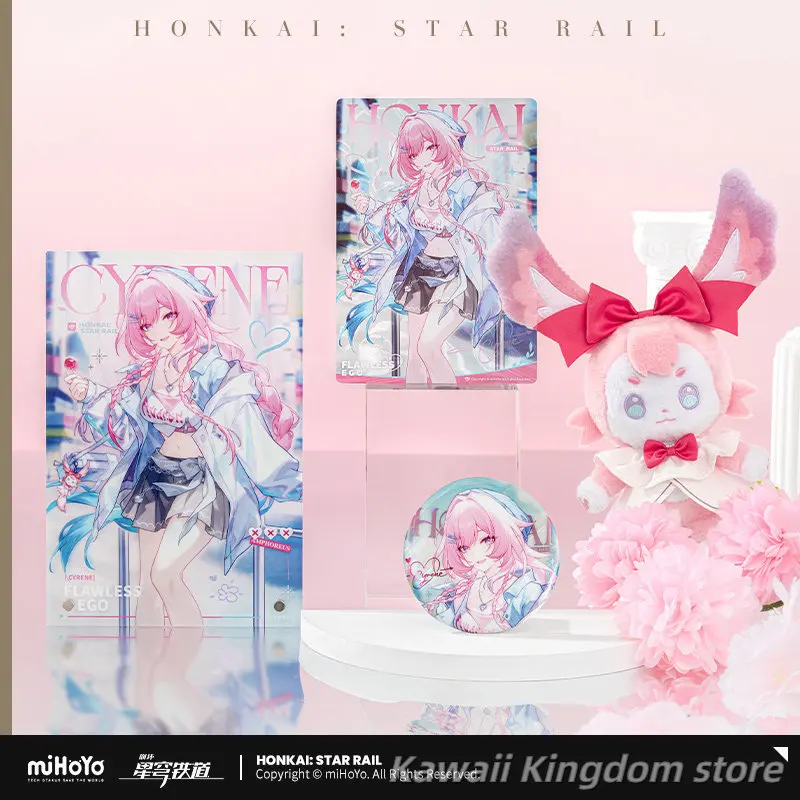 Фото miHoYo Honkai: Star Rail Серия «Прекрасные каникулы» Силиан: Жестяной значок, коллекционные карточки, акриловый арт-принт, брелок, аниме-косплей №1