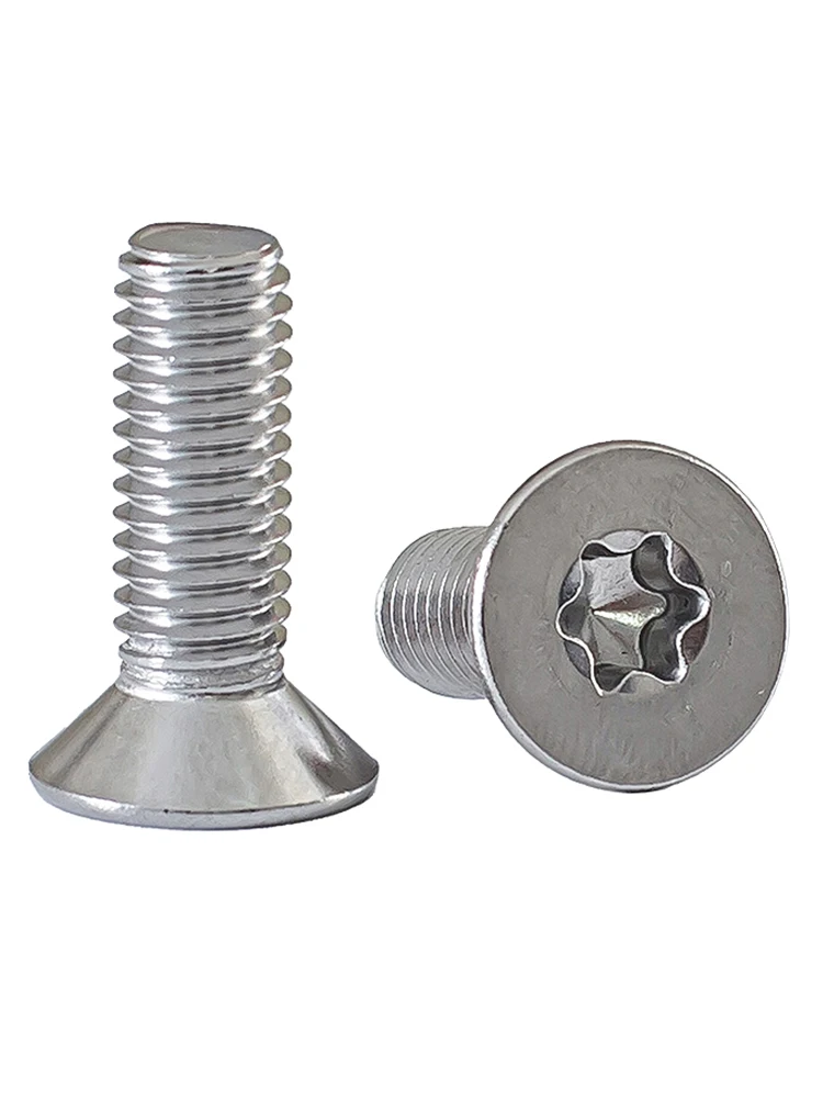 

M2 M2.5 M3 M4 304 A2 Stainless Steel Screw Anti-theft Screw Countersunk Plum Blossom Head Flat End Screws Machine Screw Bolt