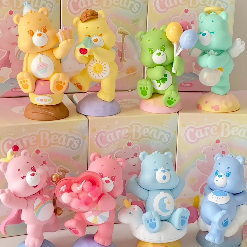 Фото Оригинальные фигурки CareBears Blind Box серии Healing Planet FUNISM, украшения для дома, детские игрушки, праздничные подарки №1