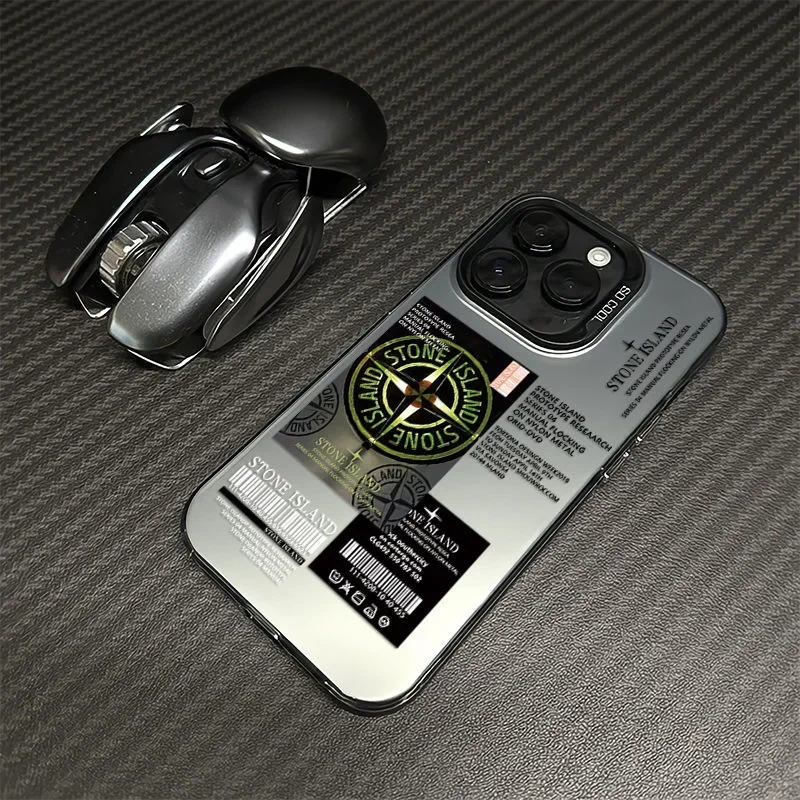 Милый чехол для телефона S-Stone с мультяшным островом iPhone 16 15 14 13 12 11 Pro Max Plus матовая