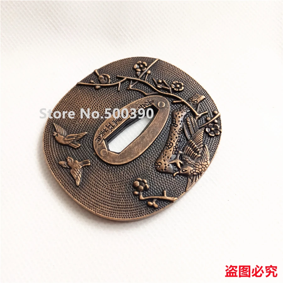 Unique A Set Alloy Fittings Tsuba Menuki Fuchi Kashira Seppas For Japanese Sword Samurai Katana Parts Guard