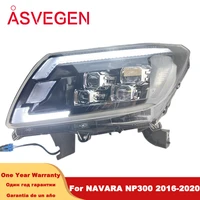 car lights for nissan navara np300 headlight 2016 2020 led daytime running light turn signal lamps low high beam
