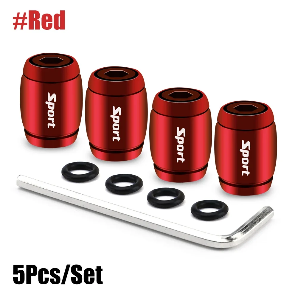 

5 шт. противоугонные колпачки для клапанов колесных шин из алюминиевого сплава пылезащитные герметичные колпачки для автомобилей мотоциклов грузовиков велосипедов автомобилей