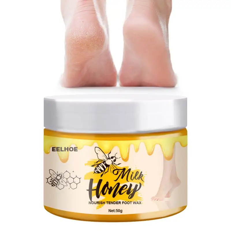 

Honey Foot Repair Cream Nourishing Brightening Foot Wax Honey Milk Wax Horny Foot Masque Anti-Crack Foot Cream Moisturizing
