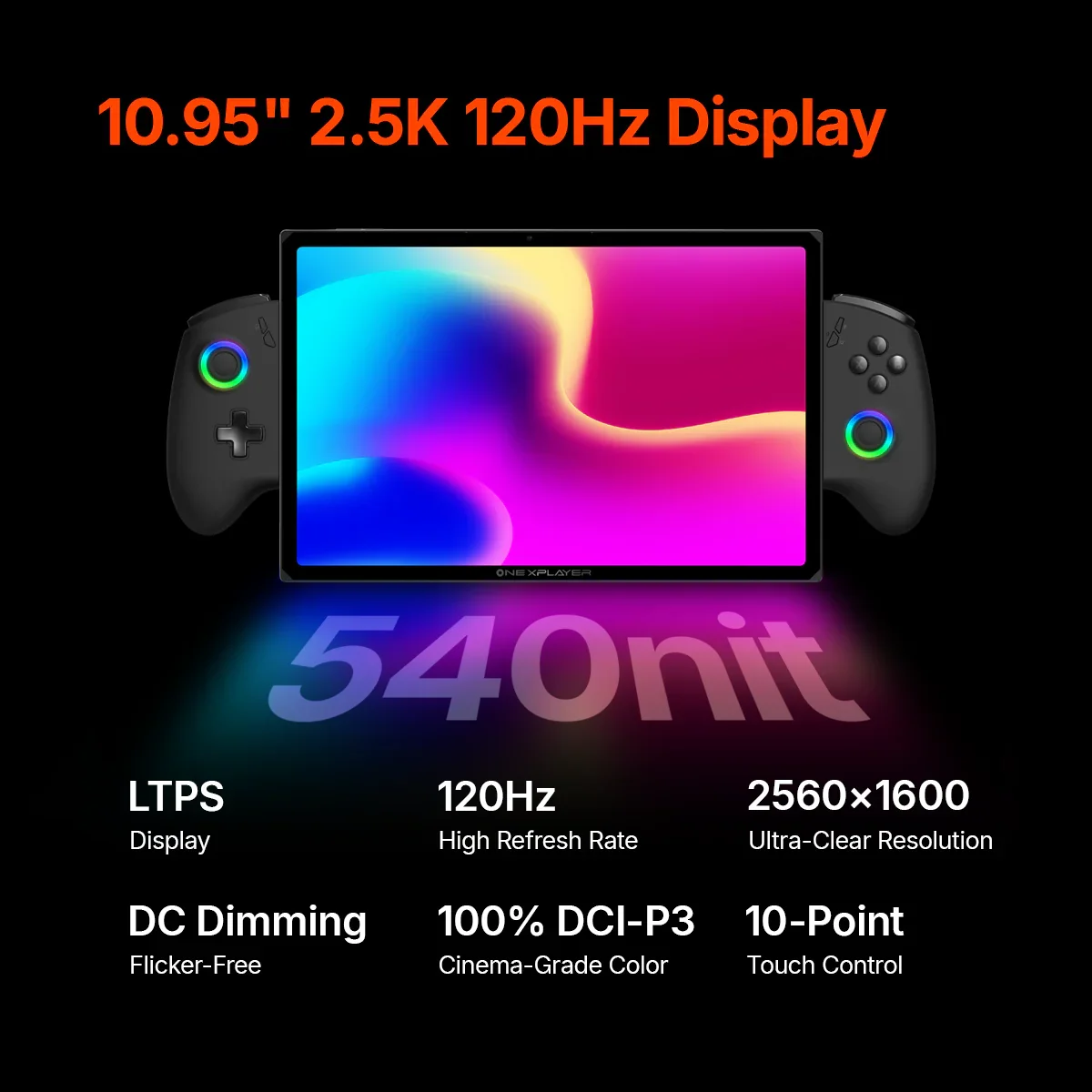 Фото Игровой портативный ПК OneXPlayer X2 3-в-1, 10.95-дюймовый экран 2.5K 120 Гц. Съемные контроллеры-переключатели №3